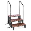 3-Step Hot Tub Steps with Handrail 25.2 In Wide Spa Stairs 550 lb Capacity