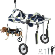 2 Wheels Dog Wheelchair and Back Legs Pet Wheelchair Injured Disabled for Dog Cart SS2-S