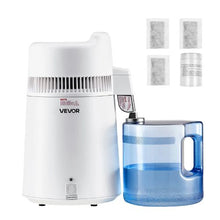 6L Water Distiller 1.6 Gallon Pure Water Purifier for Home, 900W Plastic Distilled Maker with Stainless Steel Interior - (White)