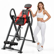 Heavy Duty Inversion Table – 300lbs Capacity Back Stretcher with Dual-Roller Locking Decompression for Shoulders Neck Back Multi-Angle Adjustable Tether Strap
