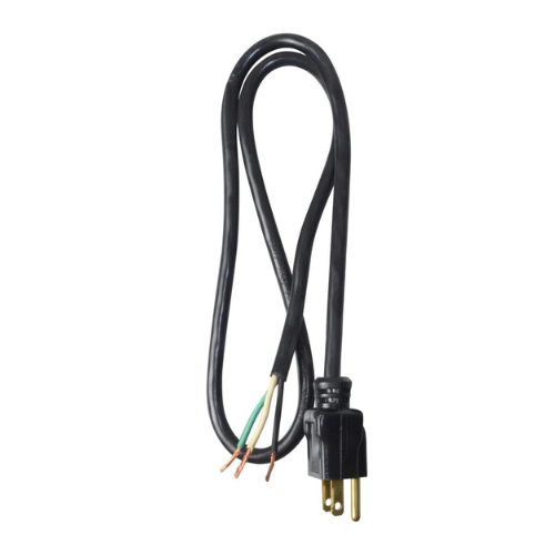 3ft 16/3 SJTW NEMA 5-15P Power Supply Cord Black 9703SW8808 (Pack of 30)