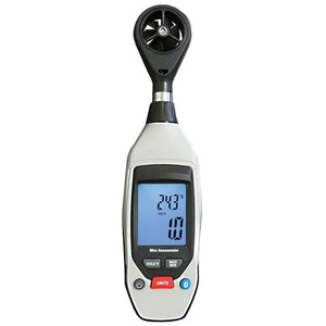 Bluetooth Anemometer w/ Wireless 1-1/2" Display and Log Readings 850020