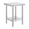 24 X 24 In Stainless Steel  Work Food Prep Table for Kitchen GZT60-6080