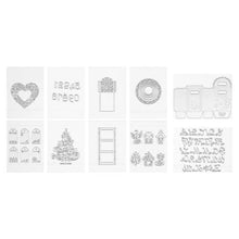Cutting Dies Metal Letters Numbers & Tree Patterns for Scrapbooking (10 Pcs)
