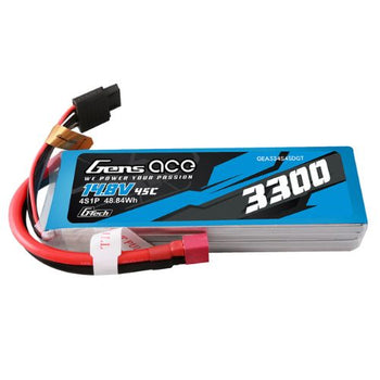 Gens Ace 3300mAh 4S1P 14.8V Lipo Battery Pack With Deans Plug GEA334S45DGT