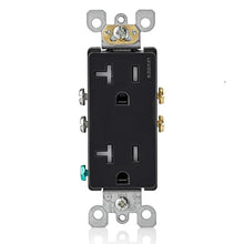Leviton 20A NEMA 5-20R Tamper-Resistant Duplex Outlet Black T5825-E