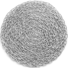 3/16" x 100' Proof Coil Chain 1100 lbs Capacity Zinc-Plated Steel Link Chain with 2 Quick Links