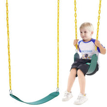 Green Swing Seats – 66" Coated Chains & Snap Hooks, 300 lbs Capacity (2-Pack)