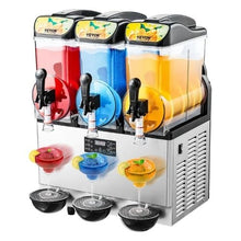 3x15 L Commercial Frozen Drink Maker 180 Cups Stainless Steel for Home Party Restaurants Cafe Bars