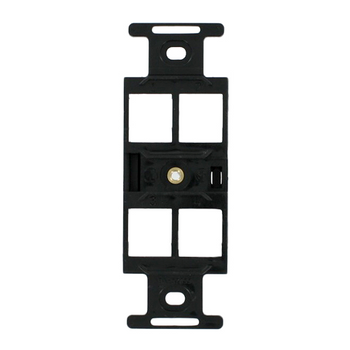4-Port QUICKPORT Duplex Type 106 Insert Black 41087-QEP