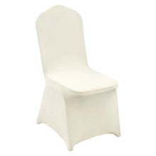 50PCS Stretch Spandex Folding Chair Covers Universal Fitted Slipcovers for Wedding Banquet & Party (Beige)