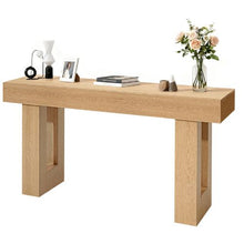 63 In Farmhouse Console Table Narrow Sofa Table in Burlywood