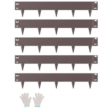 39 x 4 Inch Rust-Resistant Garden Edging Border Steel Landscape Edging ZY-39X4 (Pack of 5)