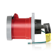 Leviton 60 Amp 480V LEV Series IEC Pin & Sleeve Receptacle Red 360R7WLEV