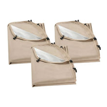 Sun Shade Sail Canopy Covers 5.51 x 4.23 ft 300D Oxford Fabric (Pack of 3) Beige