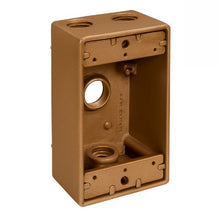 1/2" Threaded Hub Single Gang 4 Hole Weatherproof Box (Pack of 50)