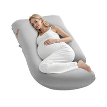 Pregnancy Body Pillow – G-Shaped Comfort  (Light Gray)