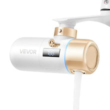 Skincare Faucet Mount with 1 Water Filter Micro-nano Bubble Purifier for Skin White + Gold