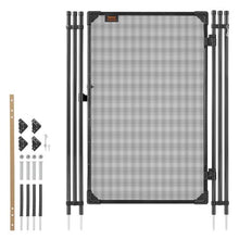 4 x 2.5 FT Pool Fence Gate with Lockable Latch (Black)