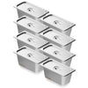 6-Inch Hotel Pans Stainless Steel Table Pan For Catering Storage Food UCT8136L-8 (Pack of 8)