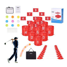 9-Hole Backyard Golf Chipping Game, Portable Outdoor Golf Game for Adults and Kids