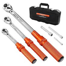 1/4, 1/2, 3/8 In Adjustable Torque Wrench Set with Adapters Extension HG-14381206
