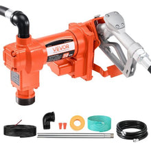 12V DC 20 GPM Fuel Transfer Pump with Manual Nozzle & Hose for Diesel Gasoline Kerosene & Biodiesel