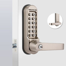 Stainless Steel Heavy Duty Code Free Mechanical Tubular Latch With Key Override and Back to Back Tubular Latch with Key Override