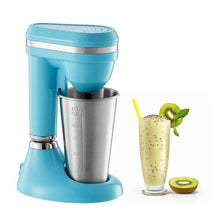 100W Milkshake Maker with Dual-Speed, Single Head Mixer & Stainless Steel Cup