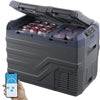 12V 32L Car Refrigerator – Dual Zone Freezer -4℉ to 68℉ Adjustable 12/24V DC & 100-240V AC for Outdoor Camping & RV Use