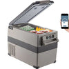 12V 48 Qt Portable Refrigerator – Fast Cooling Freezer with App Control for Car Truck Camping & Home Use – (Black)