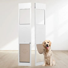 13 5/8" x 23 5/8" Dog Door for Sliding Glass Door for Sliding Doors with Hinge Structure Flap for Large-Sized Dogs