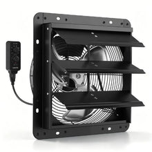 12-Inch Shutter Exhaust Fan with Variable Speed Control & Automatic Louvers for Garage & Greenhouse