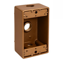 1/2" Threaded Hub Single Gang 3 Hole Weatherproof Box (Pack of 50)
