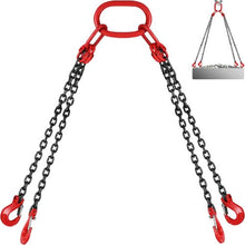 5 T Chain Sling Chains with Hooks for Engine Hoist, Engine Lift Chain with 4 Leg Grab Hooks