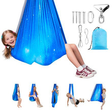 Sensory Swing Hammock Double-Layer Fabric 300 LBS 360° Swivel Indoor/Outdoor