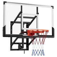 54" Adjustable Wall-Mount Basketball Hoop – Indoor/Outdoor for Playing