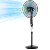 18-Inch Pedestal Fan - Quiet DC Oscillating Fan with Remote 9 Speeds (Black)