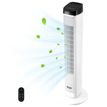 Tower Fan, 22 ft/s Velocity  Quiet 70° Oscillation 3 Speeds 4 Modes 12H Timer Portable Bladeless Fan with Remote Control for Bedroom Office Home