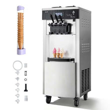 Commercial Soft Serve Ice Cream Machine Freestanding 2200W