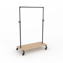 Pipeline Adjustable Ballet Bar Rack With Base Shelf