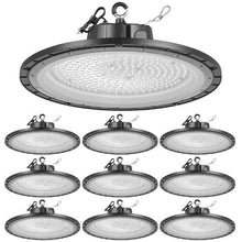 LED High Bay Lights 150W 21000LM UFO Warehouse Shop Lights 6000K Daylight IP65 Waterproof 100-277V (10 Pack)