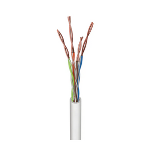 4 Pair 23 AWG 0.22" Dia Category 6 Cable CMP White U604PWHBX