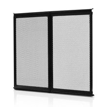 RV Screen Door Protector 22.5 × 20 Inch Aluminum Alloy Door Grille Breathable Mesh (Black)
