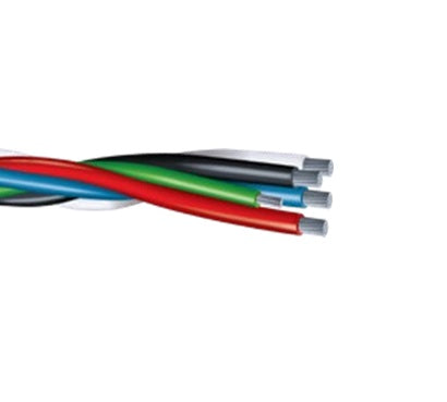 600-4C With #600 Ground Aluminum XHHW-2 XLPE Plex Cable BRWB 600/1000V