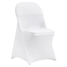 50-Pack Stretch Spandex Folding Chair Covers Universal Fit Washable (White)