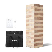 60-Block Giant Tumbling Timber Toy, Wooden Stacking Game with Carry Bag & Scoreboard, Indoor/Outdoor Fun