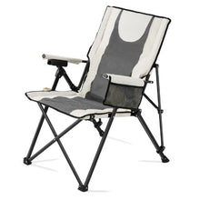 Heated Camping Chair – High Back Folding Chair with 3 Heat Settings & Cup Holder