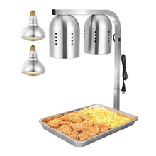 500W Food Heat Lamp Electric Stainless Steel Commercial Warmer for French Fries Buffets Kitchens and Restaurants