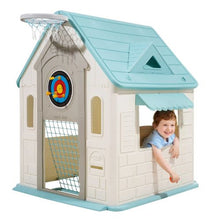 Outdoor 5-in-1 Toddler Playhouse with Games & Slide – Smooth-Edge Plastic, Ages 2+ for Kids